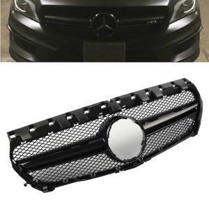 MERCEDES CLA CLASS C117 W117 AMG SPORT FRONT GRILLE CLA45 CLA200 GLOSS BLACK