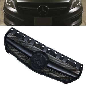 MERCEDES CLA CLASS C117 W117 AMG SPORT FRONT GRILLE CLA45 CLA200 MATTE BLACK