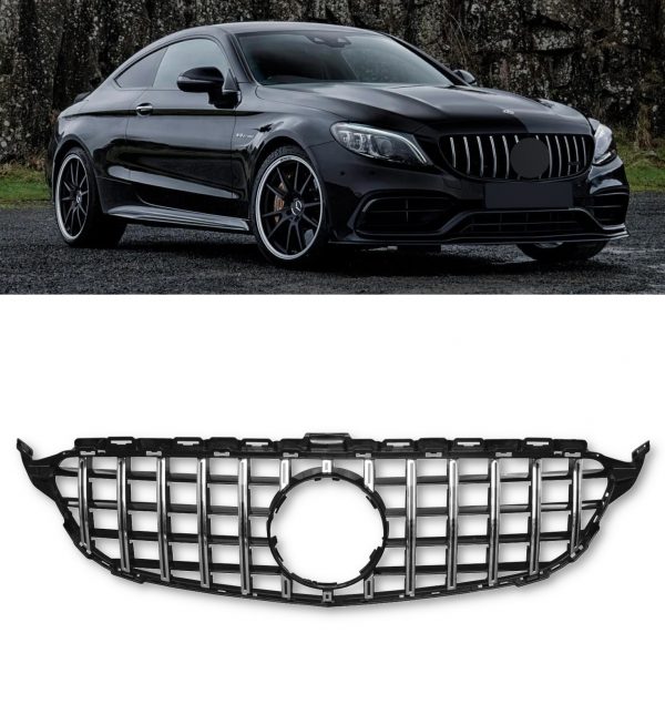 FRONT BUMPER BODYKIT CONVERSION PRIMED C63 LOOK FOR MERCEDES C CLASS W205 A205 C205 S205 2014-2018 - Image 6