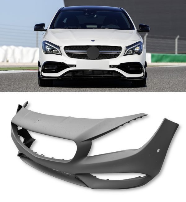 FRONT BUMPER BODYKIT CONVERSION PRIMED CLA45 LOOK FOR MERCEDES CLA CLASS 2013-2019 - Image 3