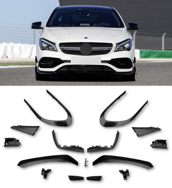 FRONT BUMPER BODYKIT CONVERSION PRIMED CLA45 LOOK FOR MERCEDES CLA CLASS 2013-2019 - Image 5