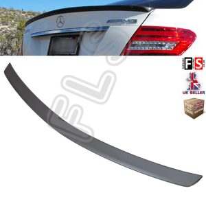 MERCEDES C CLASS W204 SALOON AMG STYLE REAR TRUNK BOOT SPOILER 08-14 BLACK