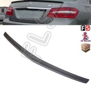 MERCEDES BENZ W212 E CLASS AMG STYLE REAR BOOT LID LIP SPOILER 2010+ BLACK