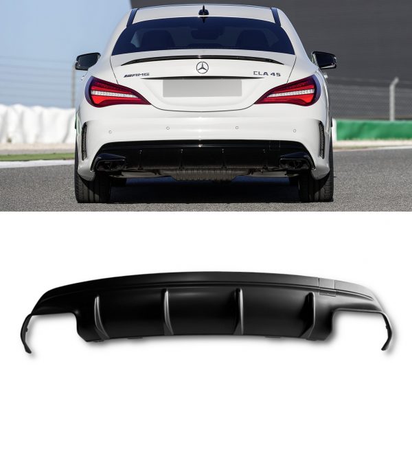REAR BUMPER BODYKIT CONVERSION PRIMED CLA45 LOOK FOR MERCEDES CLA CLASS 2013-2019 - Image 4