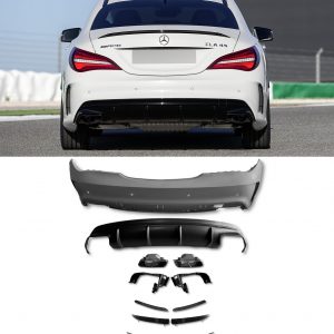 REAR BUMPER BODYKIT CONVERSION PRIMED CLA45 LOOK FOR MERCEDES CLA CLASS 2013-2019