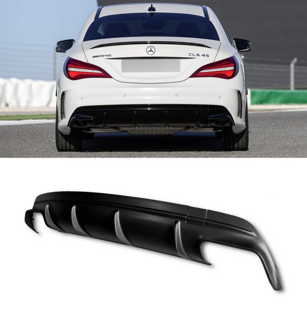 REAR BUMPER BODYKIT CONVERSION PRIMED CLA45 LOOK FOR MERCEDES CLA CLASS 2013-2019 - Image 5