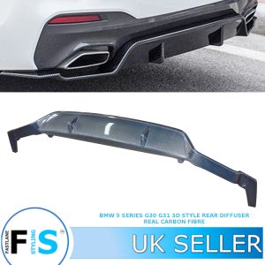 BMW 5 SERIES G30 G31 M PERFORMANCE REAR BUMPER DIFFUSER 3D STYLE