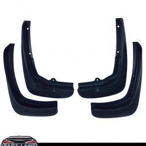 GBT-AUTOSTYLING Mud Flaps Kit For Land Rover Defender 90 – Front & Rear With Brackets (1990+, Black)