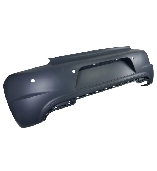 REAR BUMPER WITH EXHAUSTS OUTLET DIFFUSER R LOOK FOR VW SCIROCCO 2010-2015 - Image 2