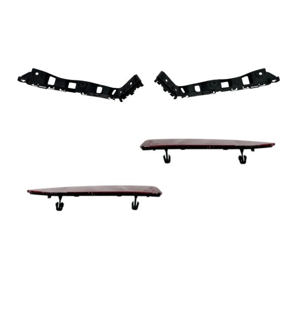 REAR BUMPER WITH EXHAUSTS OUTLET DIFFUSER R LOOK FOR VW SCIROCCO 2010-2015 - Image 6