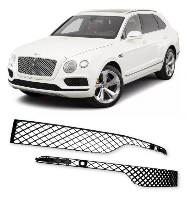 FRONT GRILLE LOWER BUMPER REPLACEMENT GLOSS BLACK FOR BENTLEY BENTAYGA 2016-2019 - Image 2