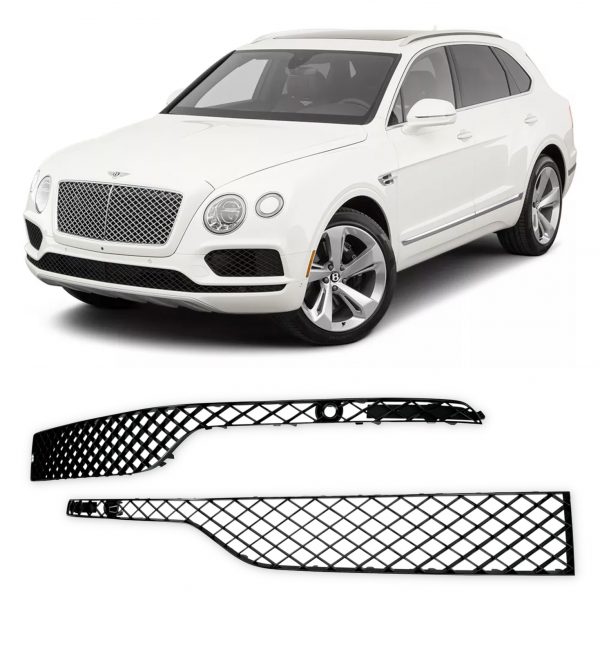 FRONT GRILLE LOWER BUMPER REPLACEMENT GLOSS BLACK FOR BENTLEY BENTAYGA 2016-2019 - Image 3
