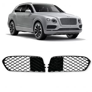 FRONT GRILLE FOG LIGHT WITH NO HOLE REPLACEMENT GLOSS BLACK FOR BENTLEY BENTAYGA
