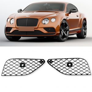 FRONT GRILLE FOG LIGHT GLOSS BLACK REPLACEMENTS FOR BENTLEY CONTINENTAL GT 2017+