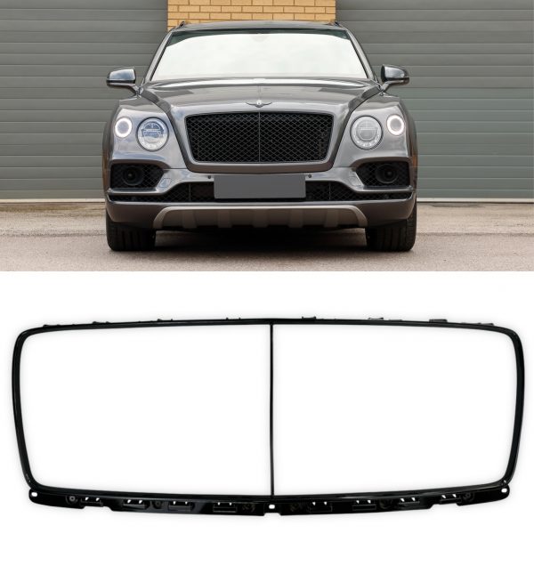 FRONT SURROUND GRILLE GLOSS BLACK FOR BENTLEY BENTAYGA 2020+