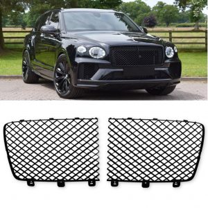 FRONT RADIATOR MESH GRILE GLOSS BLACK FOR BENTLEY BENTAYGA 2020+
