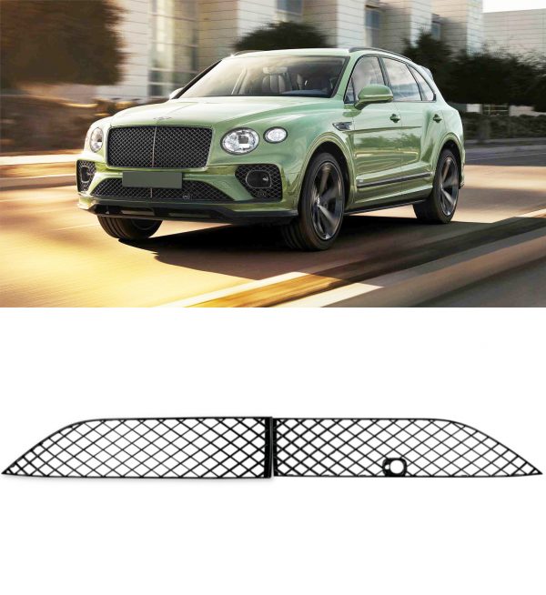 FRONT LOWER GRILLE PAIR GLOSS BLACK FOR BENTLEY BENTAYGA 2020+ - Image 2