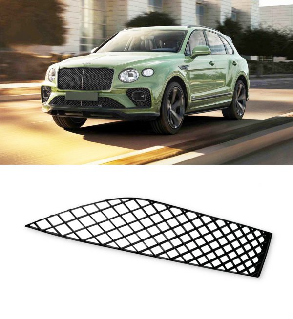 FRONT LOWER GRILLE PAIR GLOSS BLACK FOR BENTLEY BENTAYGA 2020+ - Image 3