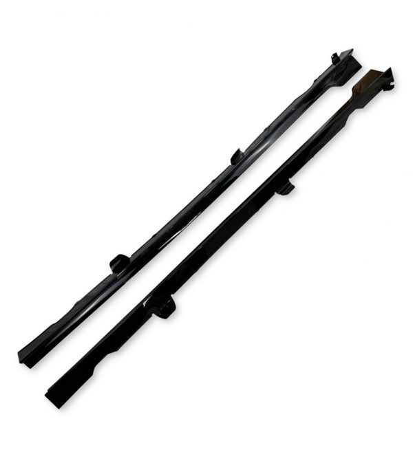SIDE SKIRT EXTENSION BLADES TCR LOOK GLOSS BLACK FOR VW GOLF MK7 MK7.5 2012-2022