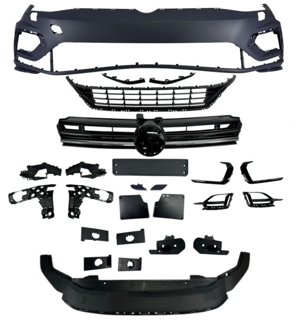 FRONT BUMPER BODY KIT GOLF R LOOK PRIMED FOR VW GOLF MK7.5 2017-2021