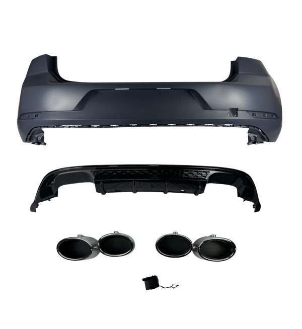 REAR BUMPER DIFFUSER MK7.5 GOLF R LOOK PRIMED FOR VW GOLF MK7 2013-2017