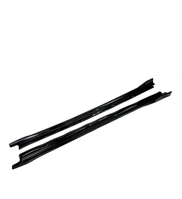 SIDE SKIRTS EXTENSION BLADES TCR LOOK GLOSS BLACK FOR VW GOLF MK8 2020+ - Image 2