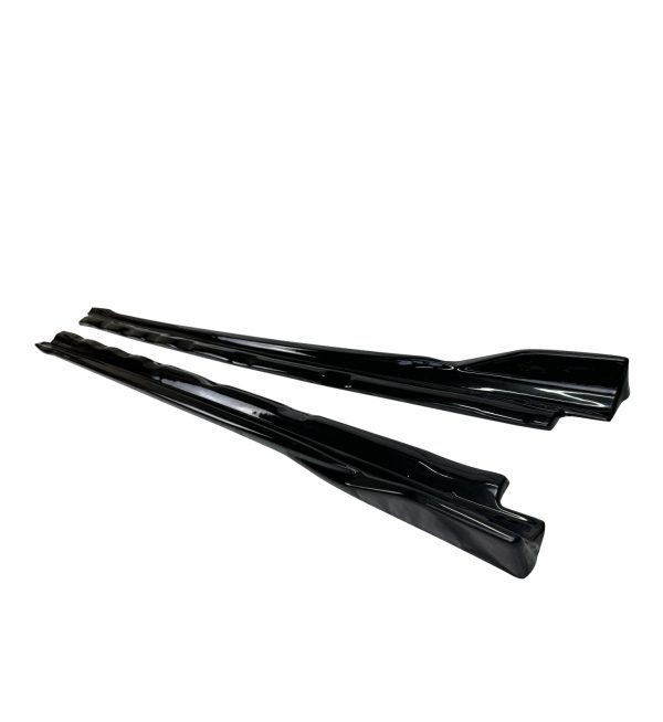 SIDE SKIRTS EXTENSION BLADES TCR LOOK GLOSS BLACK FOR VW GOLF MK8 2020+ - Image 3