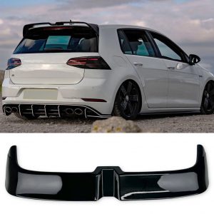 REAR ROOF SPOILER MK7 OETTINGER STYLE GLOSS BLACK FOR VW GOLF R-LINE 2015-2021