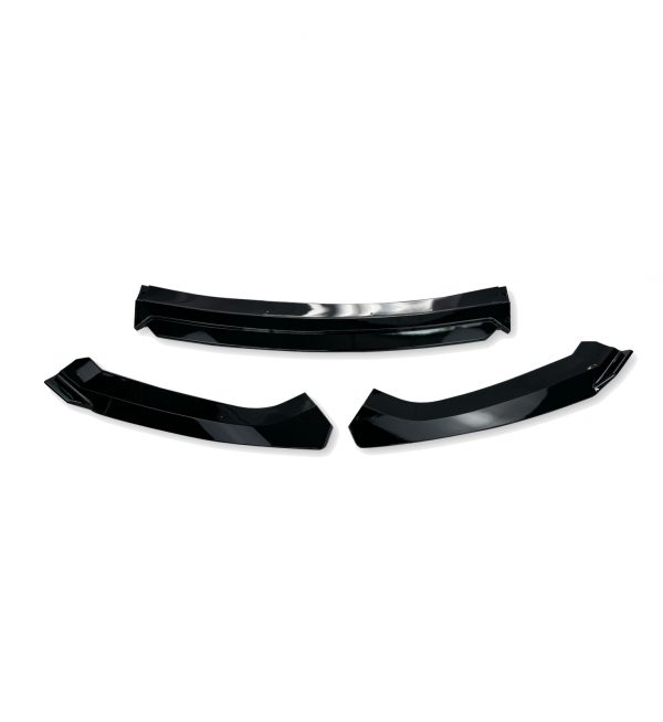 FRONT LIP SPLITTER GLOSS BLACK FOR SEAT LEON FR MK3 CUPRA MK3 2017-2020 - Image 2