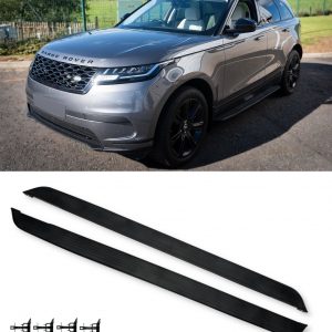 SIDE STEPS RUNNING BOARDS BLACK FOR JAGUAR F-PACE AND RANGE ROVER VELAR L560