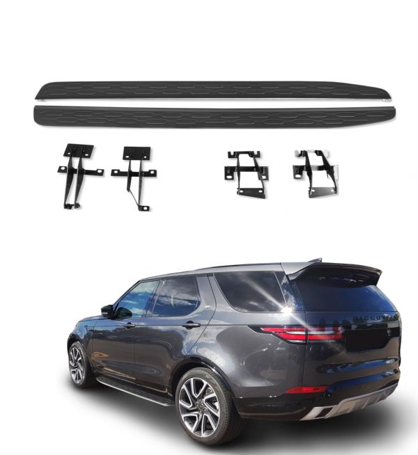 SIDE STEPS RUNNING BOARDS SILVER FOR LAND ROVER DISCOVERY 5 L462 2020-2024 100% OEM