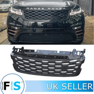 FOR RANGE ROVER VELAR GLOSS BLACK SV FRONT GRILLE DYNAMIC STYLE UPGRADE GRILLE