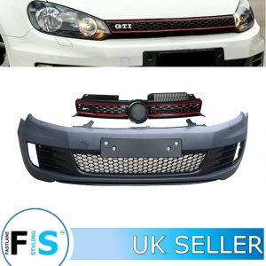 VW GOLF MK6 GTI TDI TSI GTI R20 FRONT BUMPER & GRILLE 2009-2012 100% OEM FIT
