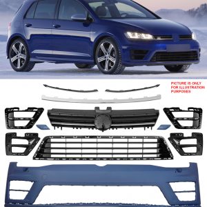 VW GOLF MK7 FRONT BUMPER GRILLES VENTS BODYKIT PRIMED GOLF R CONVERSION 2013-17