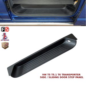 REAR SIDE STEP SLIDING DOOR PANEL PROTECTOR BLACK FOR VW TRANSPORTER T5 T5.1 T6