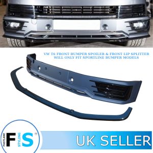 VW T6 TRANSPORTER SPORTLINE FRONT SPOILER SPLITTER