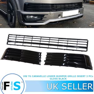 VW TRANSPORTER T6 LOWER BUMPER FRONT GRILLE 3 PCs