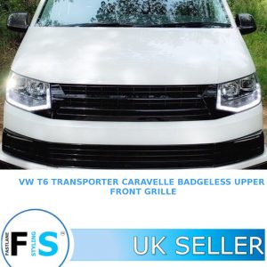 VW T6 TRANSPORTER CARAVELLE BADGELESS FRONT GRILLE