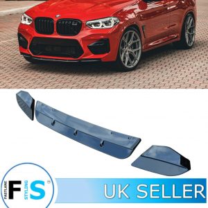 BMW X3M GLOSS BLACK FRONT SPLITTER 2018+