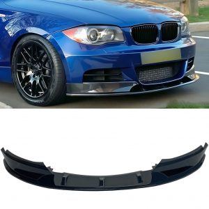 FRONT LIP SPLITTER SPOILER M PERFORMANCE GLOSS BLACK FOR BMW 1 SERIES E82 E88