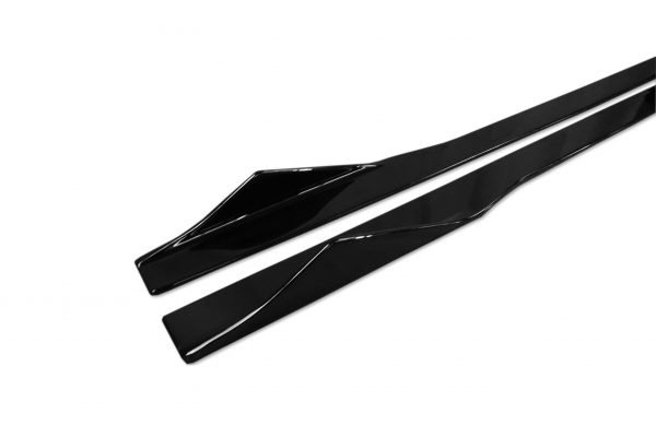SIDE SKIRTS EXTENSION BLADES GLOSS BLACK FOR BMW 8 SERIES G16 GRAN COUPE 2019+ - Image 5