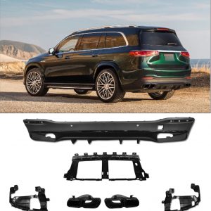 REAR DIFFUSER GLE63 STYLE GLOSS BLACK FOR MERCEDES GLE V167/W167 SUV 2019+