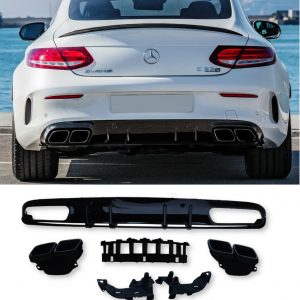 MERCEDES C CLASS A205 C205 COUPE DIFFUSER TIPS