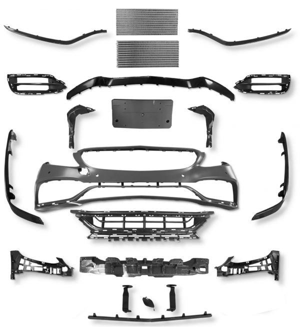 FRONT BUMPER BODYKIT 19+ FACELIFT C63 LOOK FOR MERCEDES C CLASS W205 C205 14-18