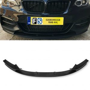 FRONT LIP SPLITTER MATTE BLACK FOR BMW 2 SERIES F22 F23 M-SPORT 2013-2021