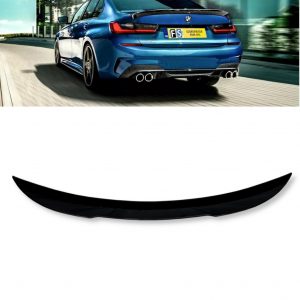 REAR BOOT SPOILER WINGS V STYLE GLOSS BLACK FOR BMW 3 SERIES G20 G21 2018+