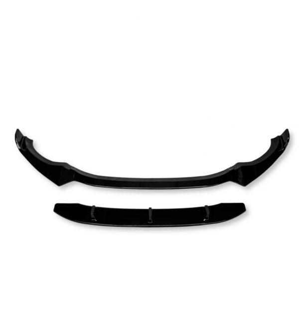 FRONT LIP SPLITTER GLOSS BLACK FOR BMW X3 G01 AND X4 G02 M-SPORT PRE-LCI 18-21 - Image 2