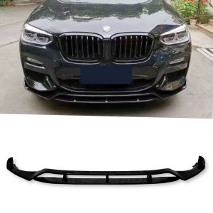 FRONT LIP SPLITTER GLOSS BLACK FOR BMW X3 G01 AND X4 G02 M-SPORT PRE-LCI 18-21