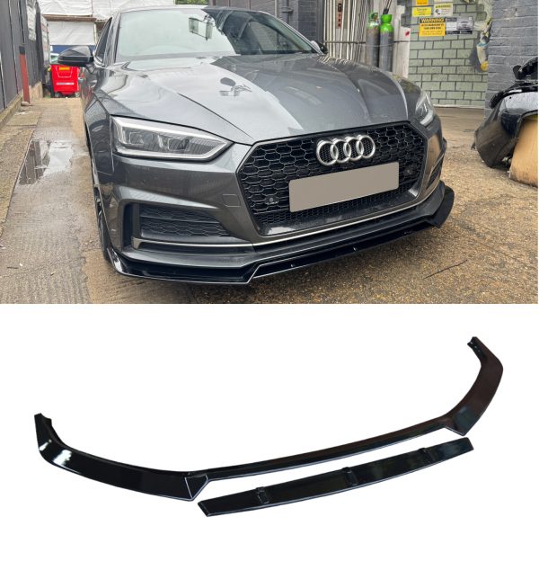 AUDI A5 S-LINE 2 PCs S5 STYLE FRONT BUMPER LIP SPLITTER