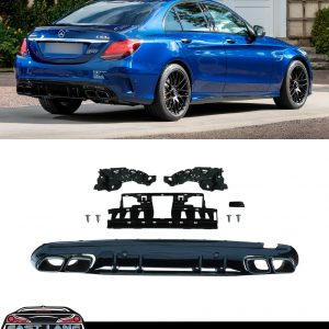 MERCEDES C CLASS W205 REAR DIFFUSER & TAILPIPES